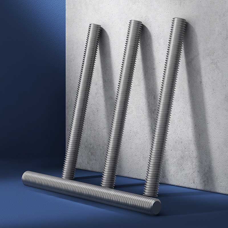 ஓவல் புள்ளியுடன் முழுமையாக திரிக்கப்பட்ட ஸ்டுட்கள்